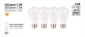 LED-pære standard 7,3 W E27 4-pk.